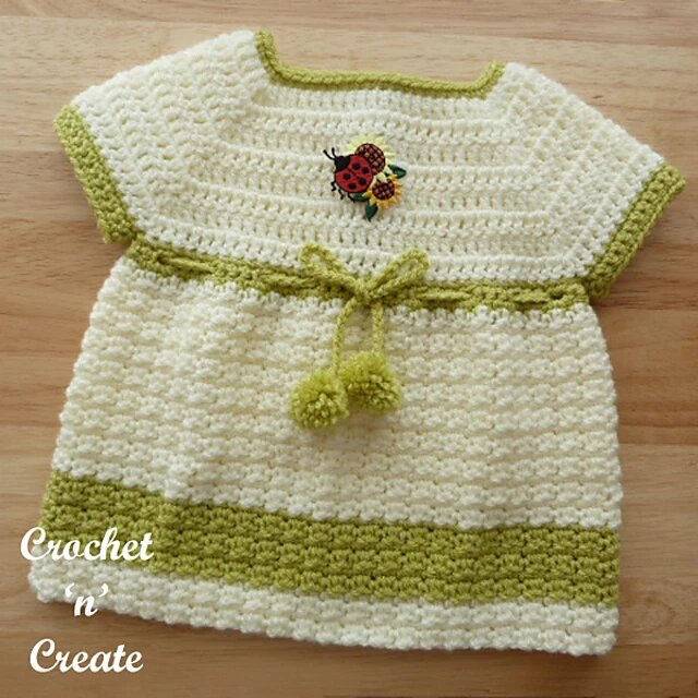 Beautiful Crochet Woodland Baby Dress Pattern