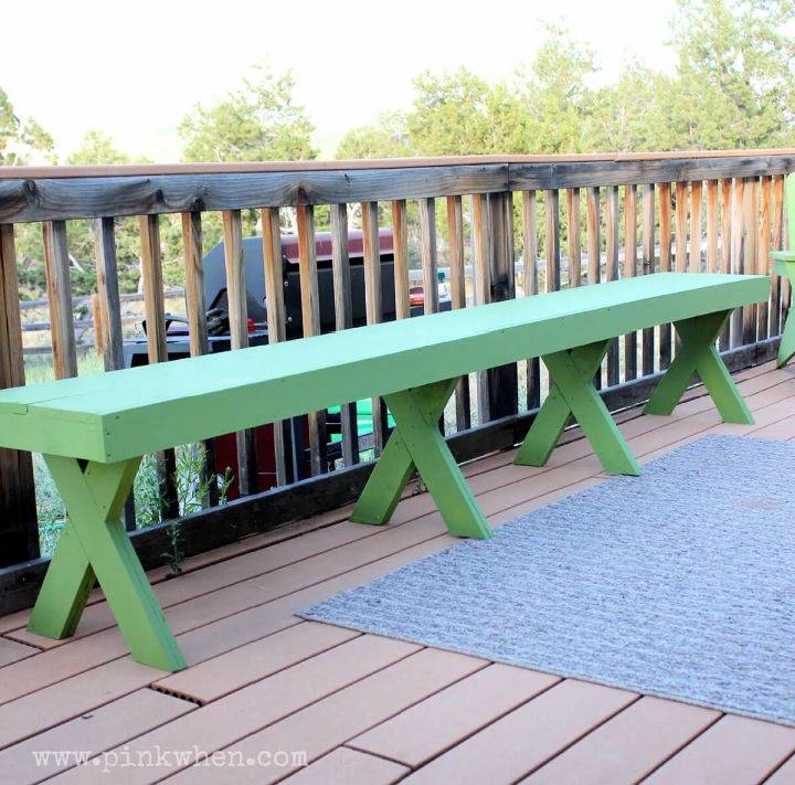  Beautiful DIY Outdoor Patio Bench for Under $20