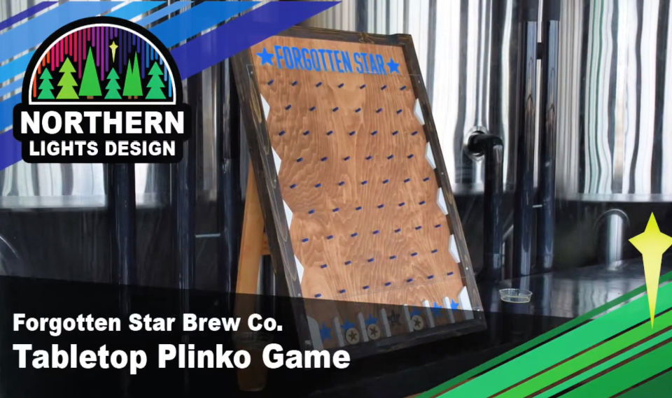 Budget Friendly DIY Tabletop Plinko Board