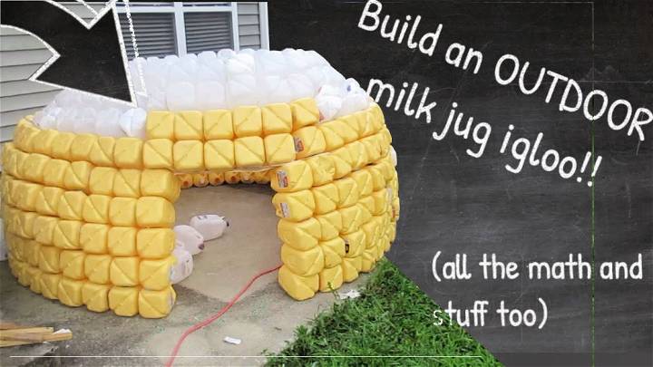 Build an Outside Milk Jug Igloo