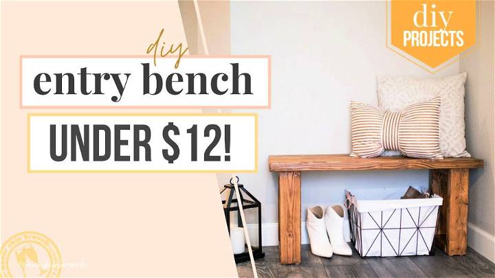 Building Entryway Bench for Under $12