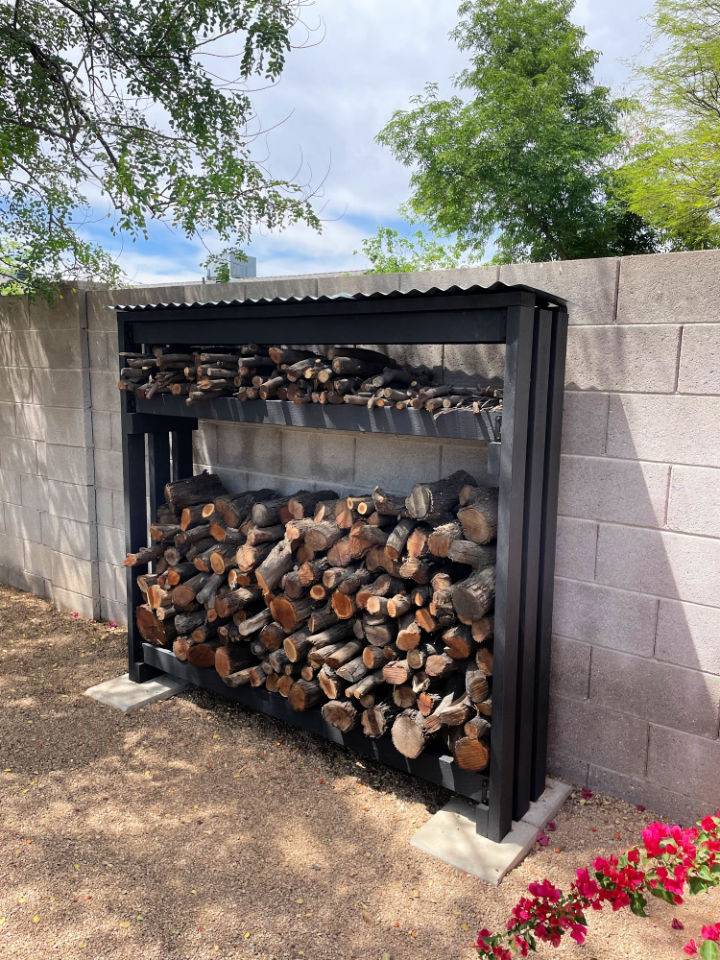 Building an Outdoor Firewood Rack