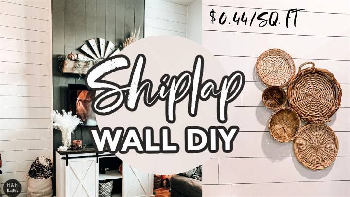 Cheap and Easy DIY Shiplap Wall