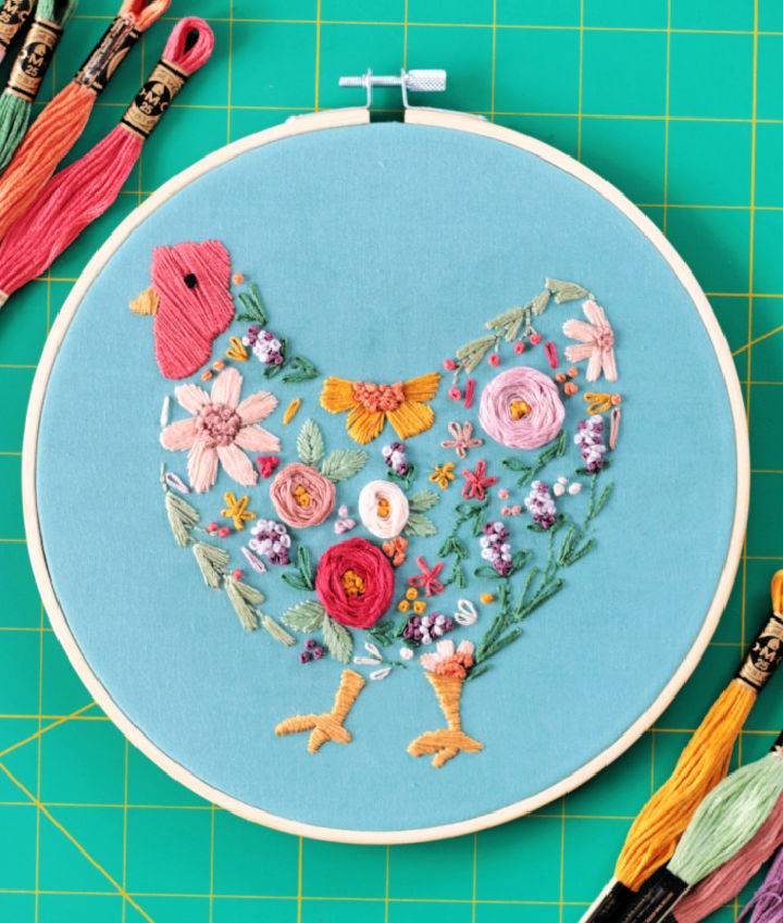 Make Your Own Chicken Embroidery