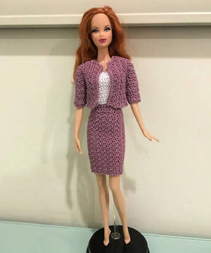 Cool Crochet Barbie Business Suit Pattern