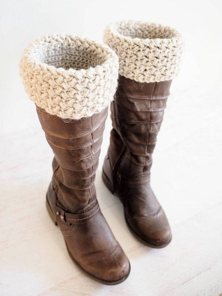 Elizabeth Stitch Crochet Boot Cuff Pattern