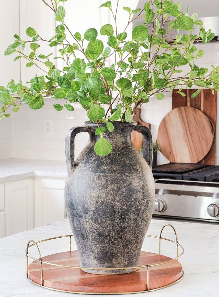 Create Your Own Black Weathered Vase