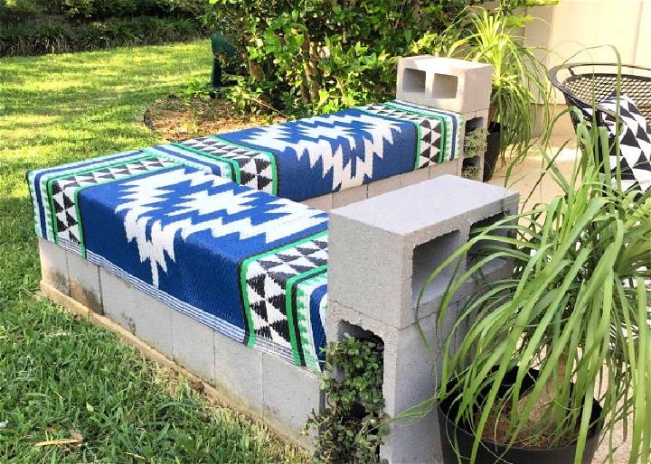 Make an Outdoor Cinder Block Bench