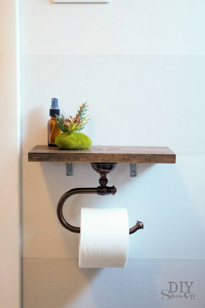 Creating Toilet Paper Holder Shelf
