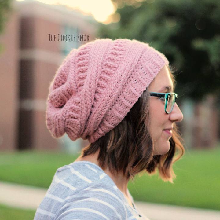 Crochet 3 ML Slouchy Beanie Step by Step Instructions