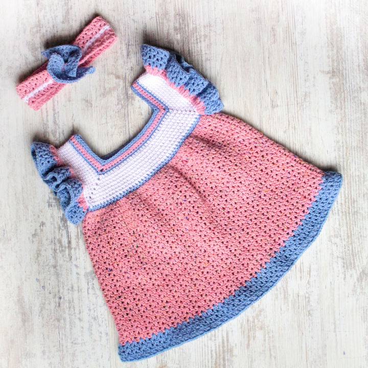 Crochet Annie Baby Dress and Bandana Pattern