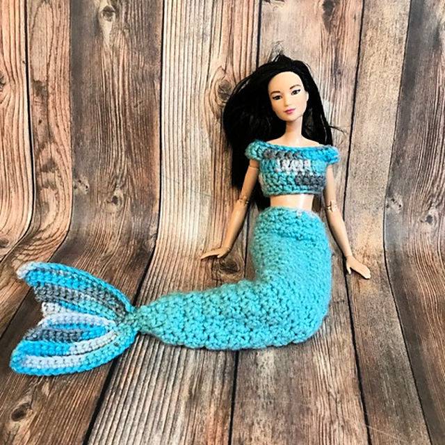 Crochet Barbie Cobble Stitch Mermaid Tail Pattern