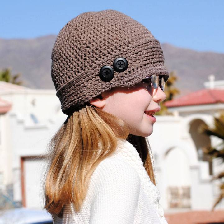 Crochet City Girl Newsboy Hat Pattern
