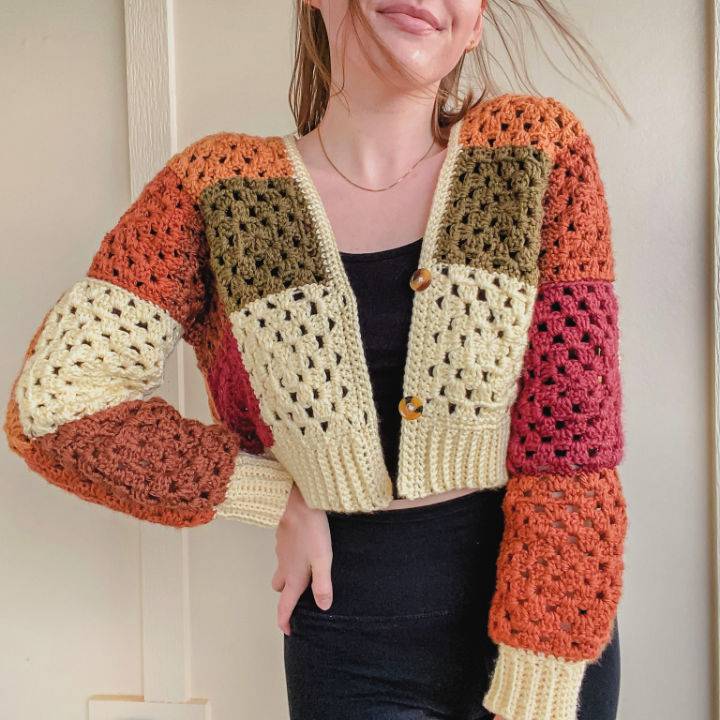 Crochet Cozy Granny Square Cardigan Pattern