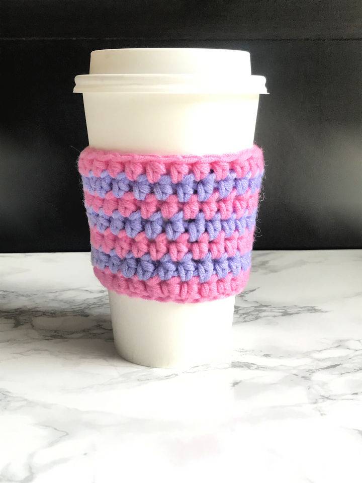 Crochet Cup Cozy - Step by Step Instructions