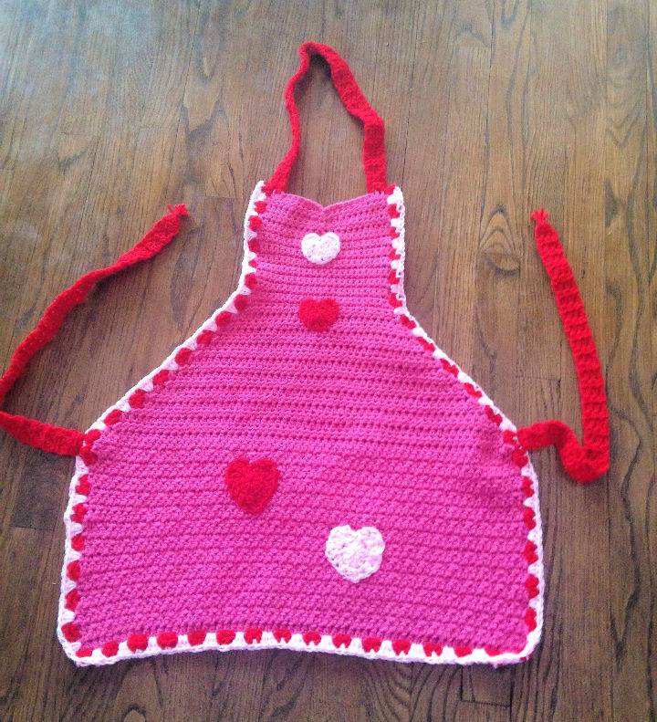 Crochet Hearts Apron Design - Free Pattern