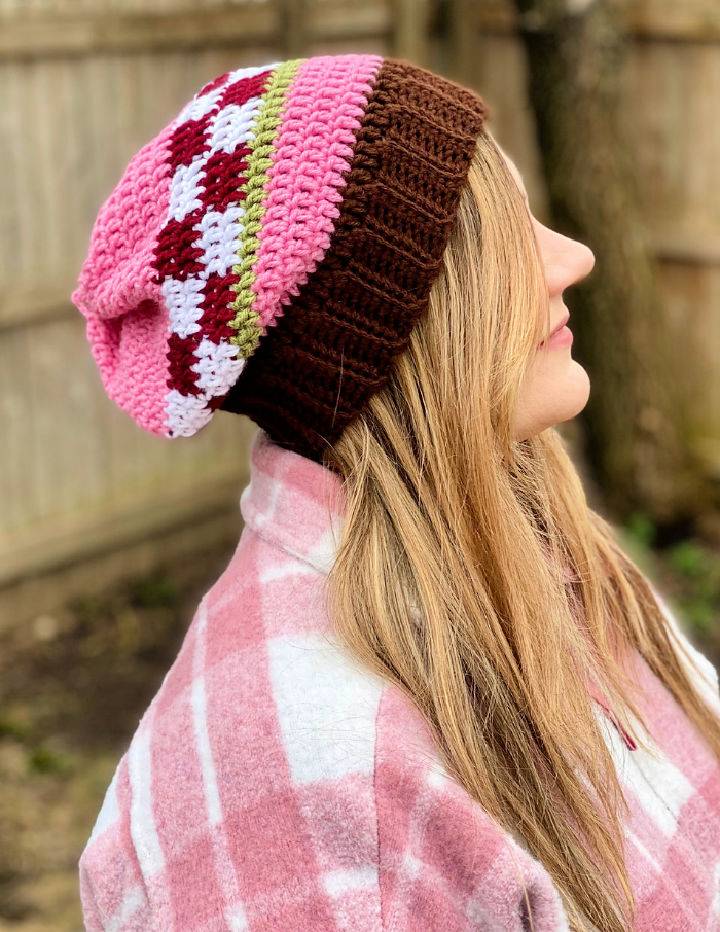 Crochet Little Sis Slouchy Hat Pattern