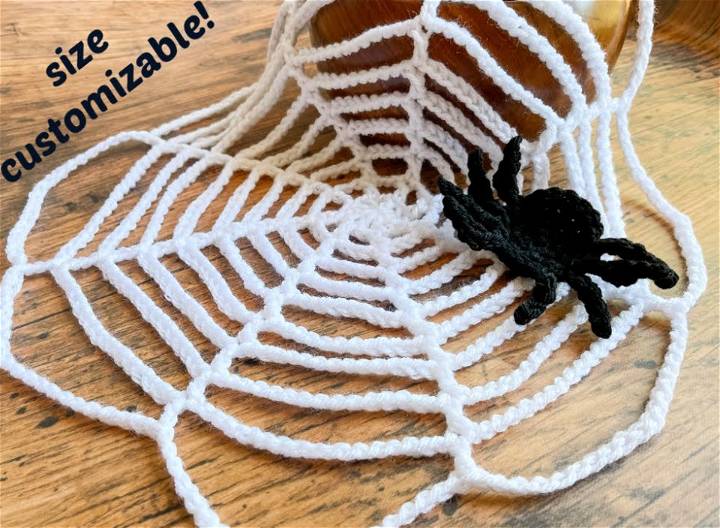 Crochet Spider Web Step by Step Instructions