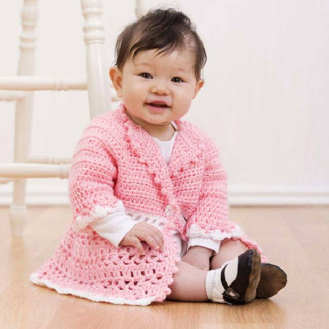 Crochet Victorian Baby Jacket Free PDF Pattern