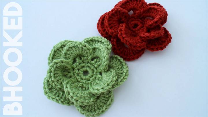 Crochet Wagon Wheel Flower Pattern
