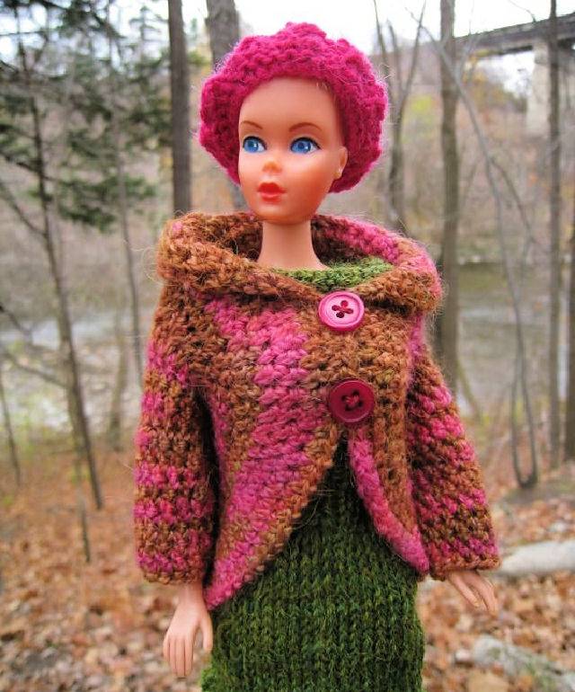 Crocheted Barbie Jacket - Free Pattern