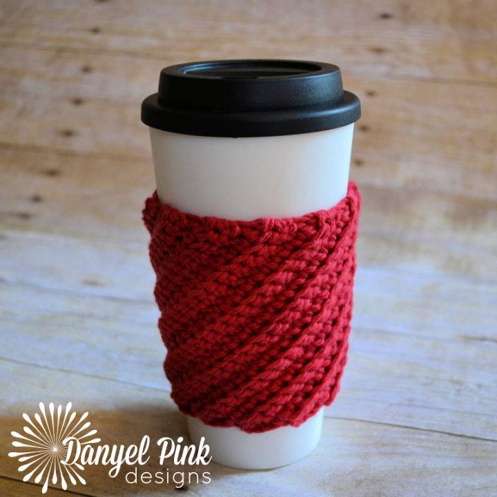 Crocheted Crooked Coffee Cup Cozy - Free Pattern