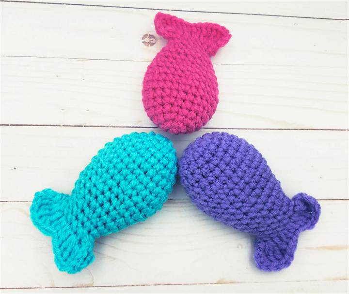 Crocheted Fish Cat Toy - Free Pattern