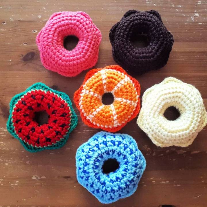Crocheted Summer Donuts Free Pattern