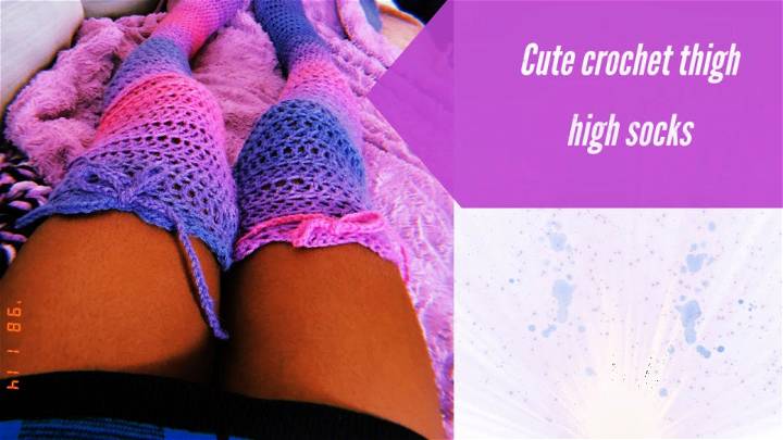 Crocheting Thigh High Socks - Free Pattern