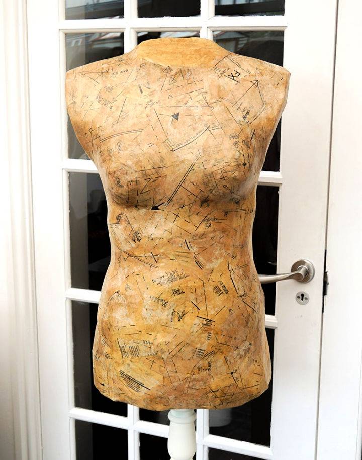Custom DIY Decoupaged Dress Form