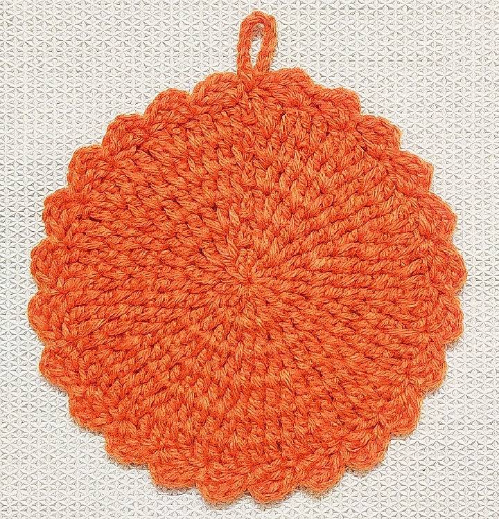 Cute Crochet Pumpkin Potholder Pattern