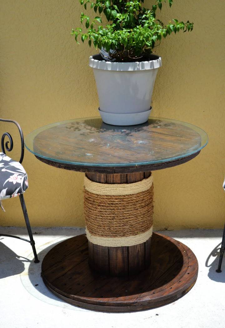 DIY Cable Spool Table