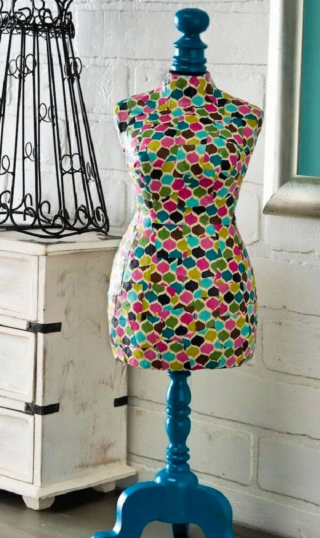 DIY Fabric Covered Dress Form 