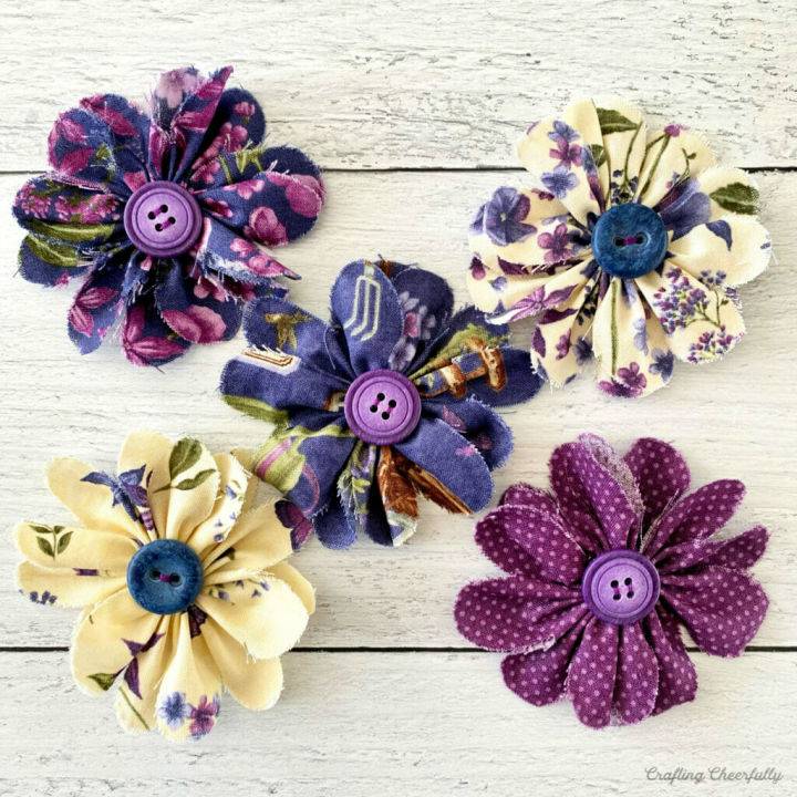 DIY Fabric Flower With Charm Pack