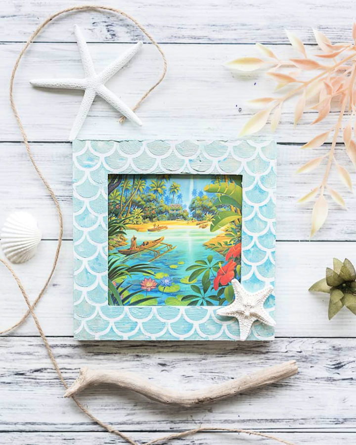 DIY Mermaid Picture Frame Tutorial