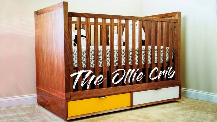 Mid-Century Modern DIY Baby Crib