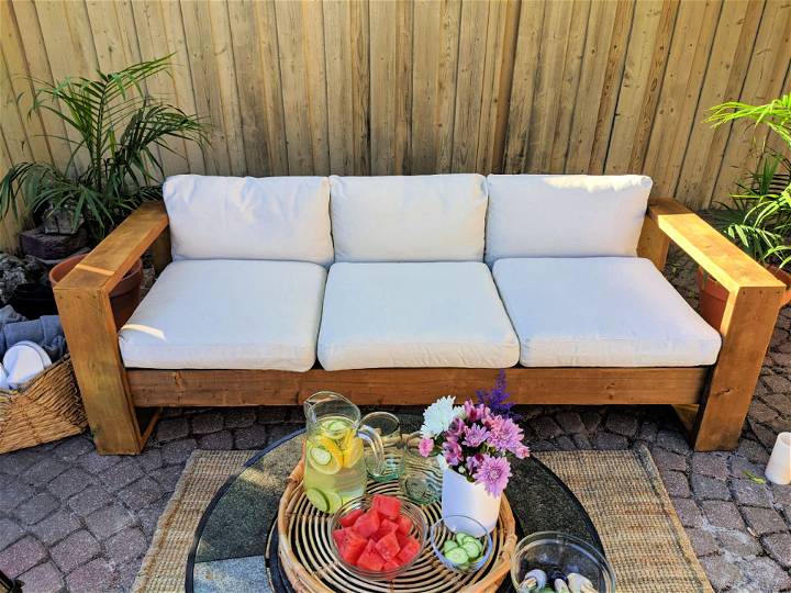 DIY Modern Inspired Outdoor Couch