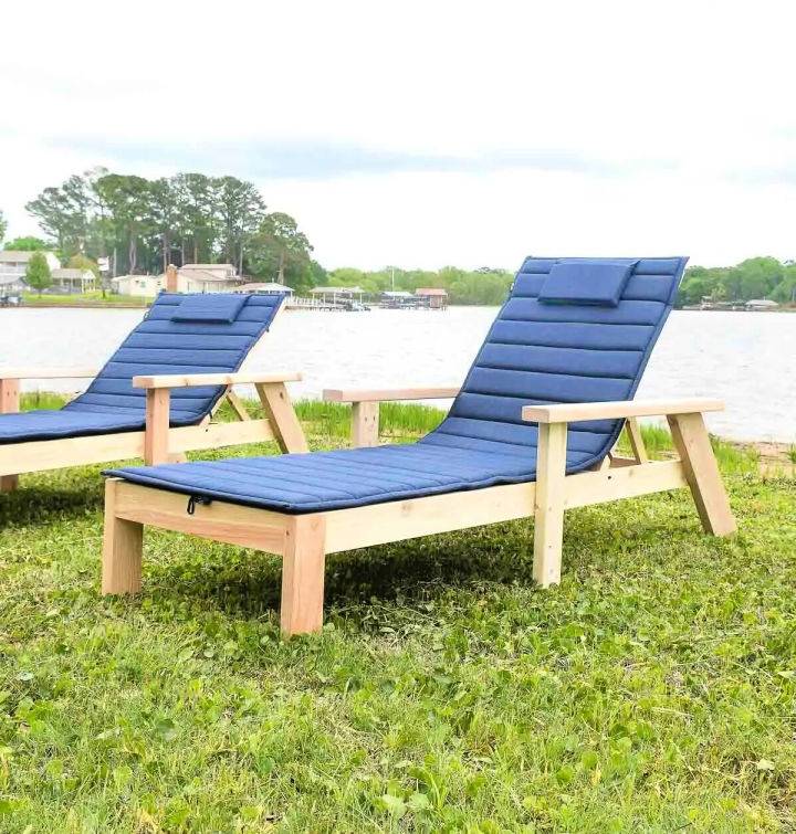 DIY Outdoor Chaise Lounge Chair With Adjustable Back