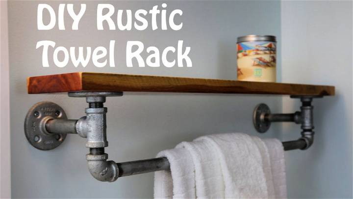 Rustic DIY Towel Rack Tutorial