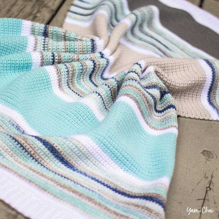 Summer Boardwalk Baby Blanket Pattern