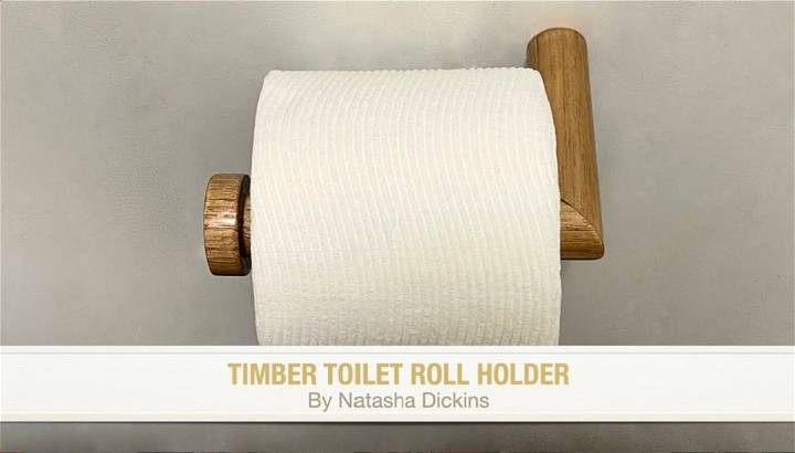 DIY Timber Toilet Roll Holder