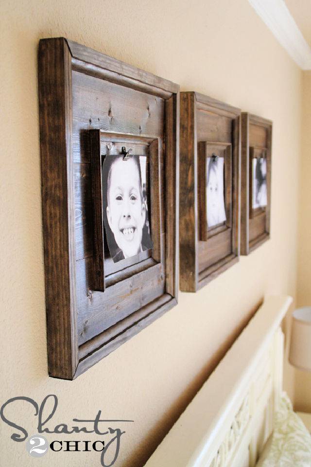 DIY Wooden Picture Frames Under $15