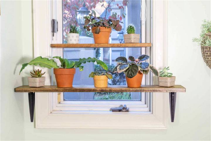 How to Build a Window Plant Shelf