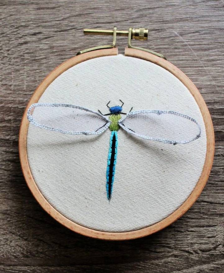 How to Make Dragonfly Embroidery