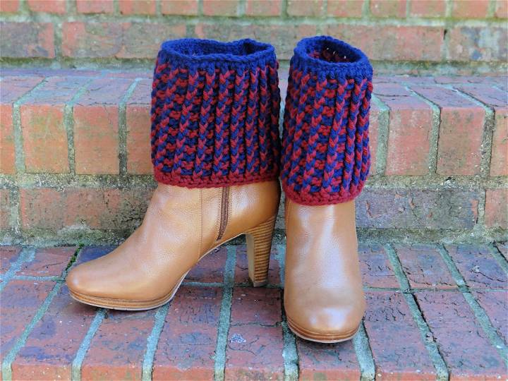 Easiest Ribbed Boot Cuffs to Crochet