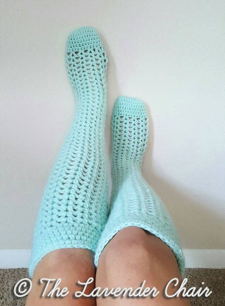 Easiest Valerie's Knee High Socks to Crochet