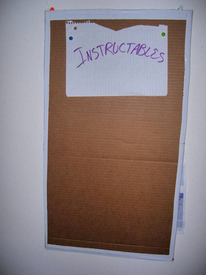 Easy Cardboard Bulletin Board