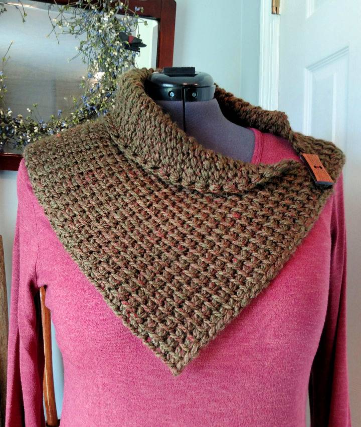 Easy Crochet Autumn Leaves Neck Warmer Tutorial