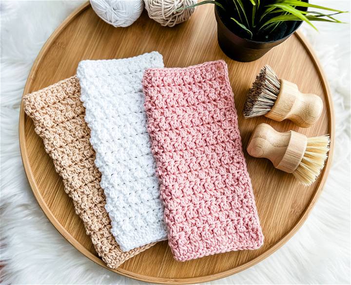 Easy Crochet Cottage Comfort Dishcloth Pattern