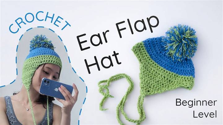 Easy Crochet Ear Flap Hat Tutorial